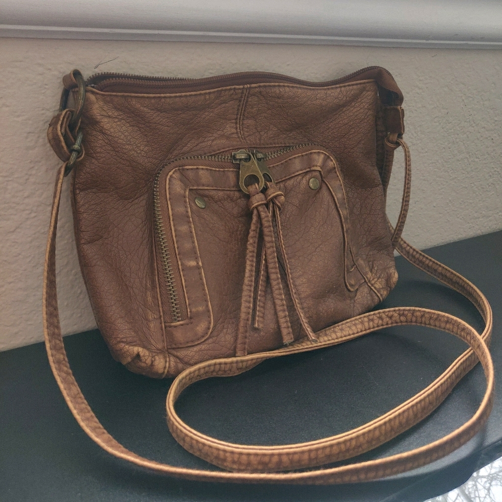 Small faux leather purse